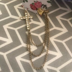 🔴BOGO🔴 Gold Cross Earring